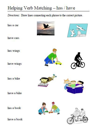 Helping Verbs â Word Lists, Activities, Worksheets, And More